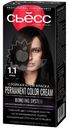 Стойкая крем-краска для волос Сьёсс Color 1-1 Черный, 115мл