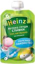 Пюре Heinz Яблоко груша сливки, 90г