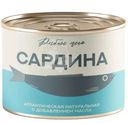 Сардина Рыбное Меню атлантическая с добавлением масла, 250г