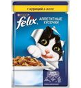 Корм для кошек Felix Аппетитные кусочки с курицей в желе 85г
