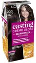 Краска-уход для волос L'Oreal Paris стойкая Casting Creme Gloss без аммиака 200 Черный кофе 180 мл