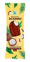 Десерт взбитый замороженный на растительной основе Айс Кро Эскимо с кокосовой стружкой в горьком шоколаде, 50 г