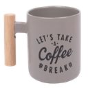 Кружка с деревянной ручкой, 380 мл