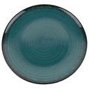 Тарелка обеденная Maxus Бриз керамика цвет: темно-бирюзовый, 27 см
