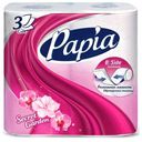 Туалетная бумага Papia Secret Garden 3 слоя, 4 рулона
