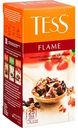 Чайный напиток Tess Flame Гибискус с ароматом Земляники с розовым перцем, 25×2 г