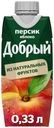 Нектар «Добрый» Персик-Яблоко, 0,33 л