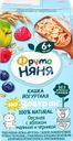 Кашка овсяная ФРУТОНЯНЯ молочная йогуртная, с яблоком, малиной, черникой и пребиотиками, с 6 месяцев, 200мл