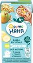 Кашка мультизлаковая ФРУТОНЯНЯ молочная йогуртная, с грушей, бананом и пребиотиками, с 6 месяцев, 200мл