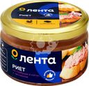Риет ЛЕНТА с чесноком из горбуши и кеты, 180г