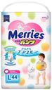 Трусики-подгузники Merries L (9-14 кг), 44 шт