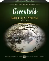 Чай черный GREENFIELD Earl Grey Fantasy с ароматом бергамота