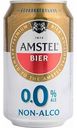 Пиво безалкогольное Amstel светлое пастеризованное 0 % алк., Россия, 0,33 л