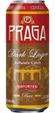 Пиво Praga Dark Lager тёмное фильтрованное 4,8 % алк., Чехия, 0,5 л