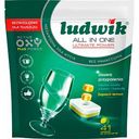 Таблетки для посудомоечных машин Ludwik All in One Ultimate Power Лимон, 41 шт.