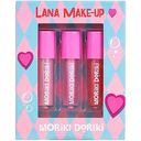 Набор блесков для губ детский Moriki Doriki Lana Make-Up, 3 шт.