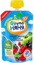 Десерт ФрутоНяня Яблоко, вишня, рябина черноплодная, черная смородина, 90 г