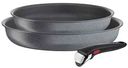Набор посуды Tefal Ingenio Natural Force 22 см + 26 см со съемной ручкой, 3 предмета