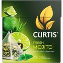 Чай Curtis Fresh Mojito зелёный ароматизированный в пирамидках, 20х1.47г