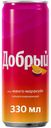 Газированный напиток Добрый манго-маракуйя сильногазированный 0,33 л