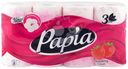 Бумага туалетная PAPIA Strawberry Dream 3-слоя, 8шт