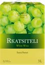 Вино TRADITIONAL WINE Ркацители сортовое белое полусладкое, 3л