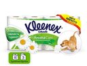 Туалетная бумага «Нежная Ромашка» Kleenex, 3 слоя 8 рулонов