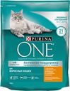 Корм сухой для взрослых кошек PURINA ONE Adult с курицей и цельными злаками, 750г