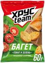 Сухарики пшеничные Хрусteam Багет томат и зелень 60 г