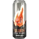 Напиток энергетический BURN Персик, манго без сахара сильногазированный, 0.449л