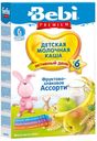 Каша молочная Bebi Premium фруктово-злаковое ассорти с 6 мес., 250 г