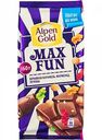 Шоколад молочный Alpen Gold Max Fun Взрывная карамель, мармелад и печенье, 160 г