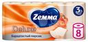 Туалетная бумага Zemma Deluxe Бархатистый персик 3 слоя 8шт