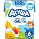 Каша Агуша Вставай-ка рисово-кукурузная с бананом и земляникой молочная с 6 мес. 200мл