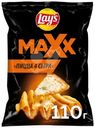 Чипсы Lays Maxx из натурального картофеля со вкусом пиццы 4 сыра, 110г