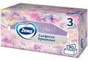 Салфетки Бумажные в коробке Zewa Deluxe Design 3 слоя 90 шт.