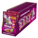 Влажный корм Whiskas Аппетитный микс, домашняя птица и говядина в томатном желе 85гр (24 шт)
