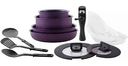 Набор посуды Polaris EasyKeep-14D цвет: фиолетовый, 14 предметов