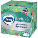 Салфетки бумажные Zewa Deluxe Aroma Collection косметические 3 слоя, 60шт